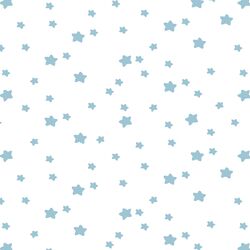 Star Light in Bluebell on White