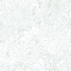 Paperie in Crystal Blue on White