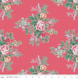 Floral in Raspberry