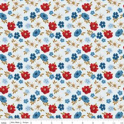 Floral in Blue