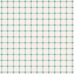 Boho Gingham in Aqua Ocean