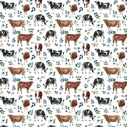 Little Garden Cows in White