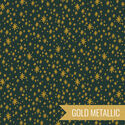 Starry Night in Evergreen Metallic
