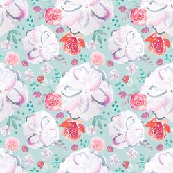 Sweetheart Floral in Glacier Blue