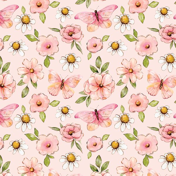 Summer Garden in Light Pink