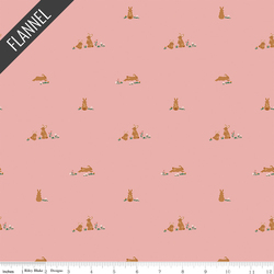 Sweet Cotton Tales Flopsy Fields Flannel in Pink