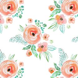 Small Summer Bouquet in Coral