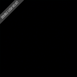 Double Lush Velvet Solid in Riley Black
