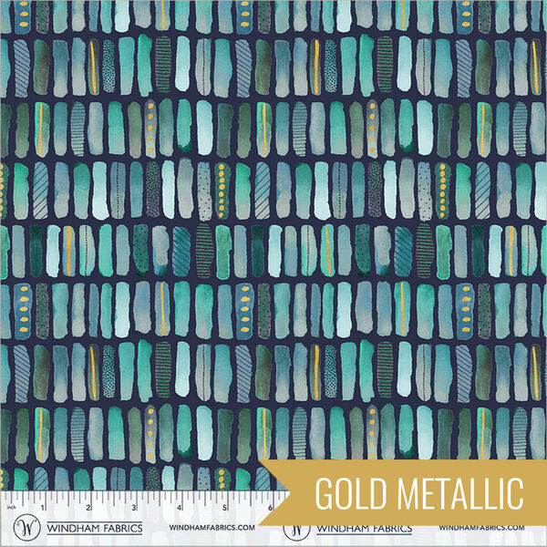 Cobblestone in Lagoon Metallic