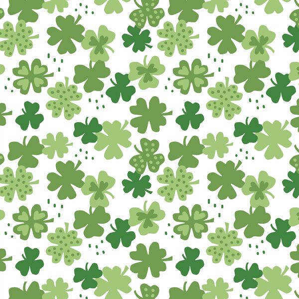 Shamrocks in White