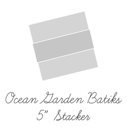 Expressions Batiks 5" Square Pack in Ocean Garden