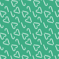 Sweet Candy Canes in Evergreen