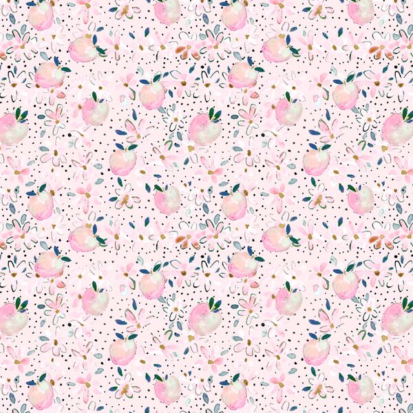 Apple Dot Floral in Pink