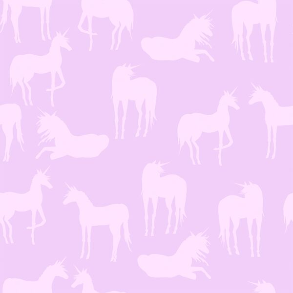 Unicorn Silhouette in Verbena