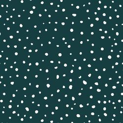 Snowfall in Deep Teal