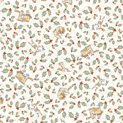 Tossed Bunnies in Light Cream