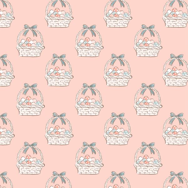 Little Easter Basket in Blooming Pink