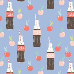 Cherry Cola in Breezy Blue