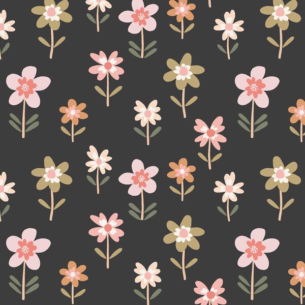 Folk Blooms in Shadow