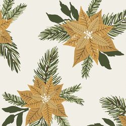 Large Poinsettia in Golden Yellow