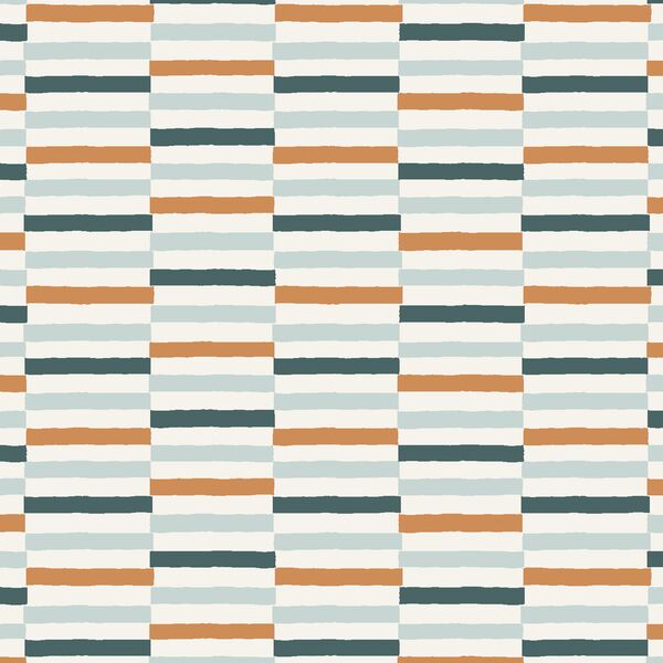 Wide Checker Stripe in Ocean