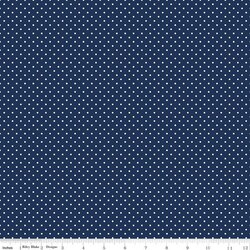 Swiss Dot in Navy