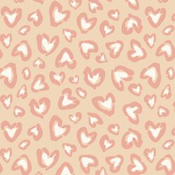 Large Wild Hearted in Cream Clay and Candy