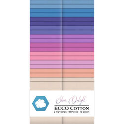 Ecco Cotton 2.5" Strip Roll in Sheer Delight