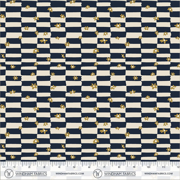 Cottage Check in Navy