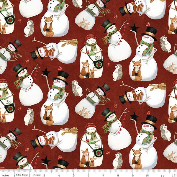 Snowmen in Red