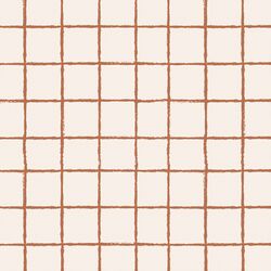 Garden Grid in Warm Terracotta