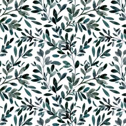Small Sprigs in Deep Jade