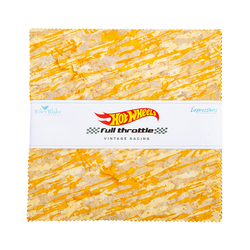 Expressions Batiks 10" Square Pack in Full Throttle Hot Wheels Vintage Racing A