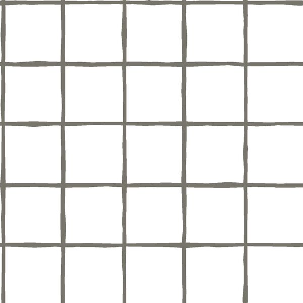 Windowpane in Greige on White