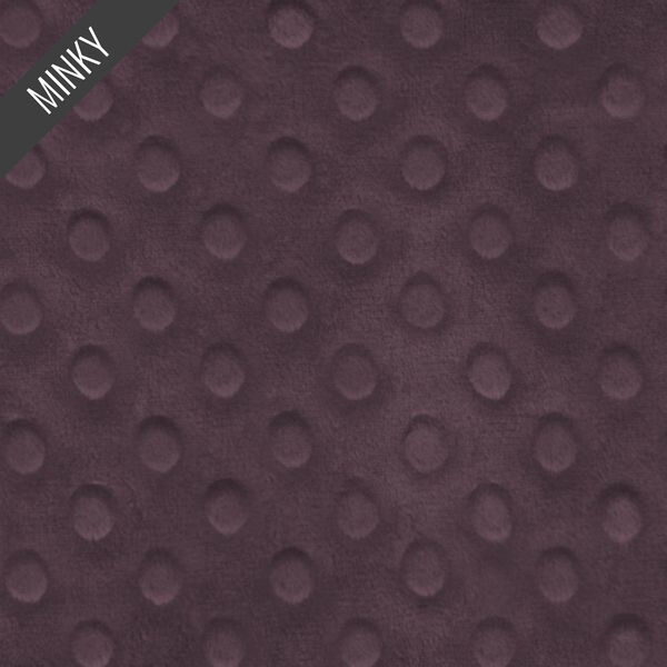 Minky Dimple Dot in Raisin
