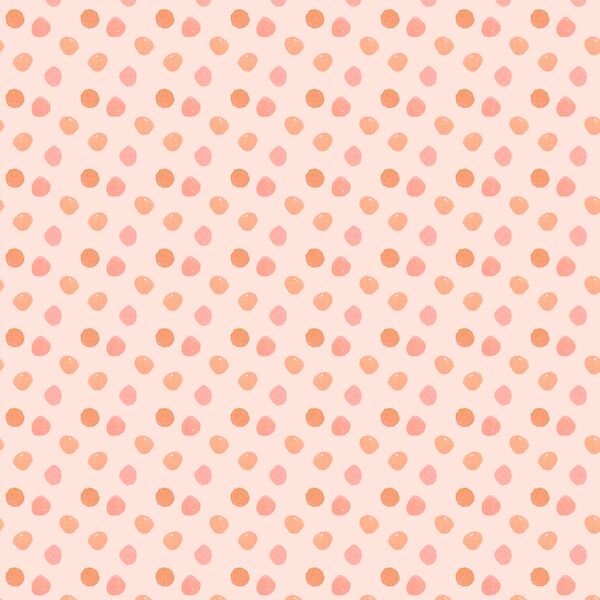 Painted Dots in Apricot