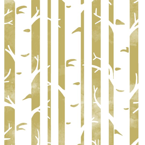 Big Birches in Brass
