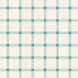 Large Boho Gingham in Aqua Ocean