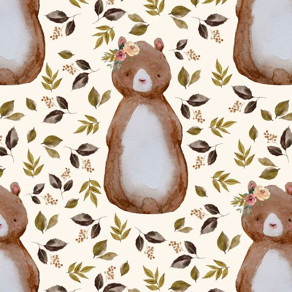 Autumn Bear in Soft Ivory