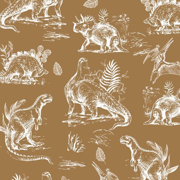 Dinosaurs in Ochre