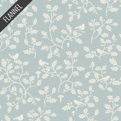 Woodland Oak Flannel in Blue