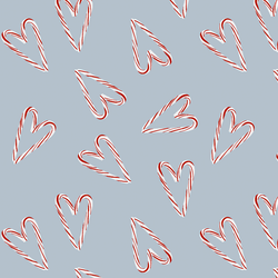 Sweet Candy Canes in Icy Blue