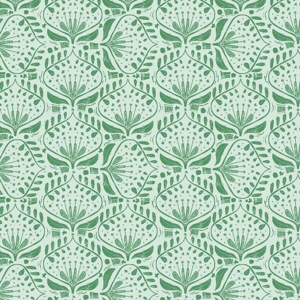 Pond Blooms in Mint Green