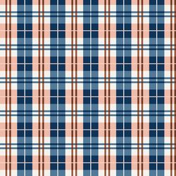 Little Plaid in Rust and Royal