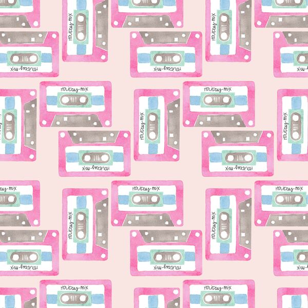 Holiday Mix Tape in Festive Pink