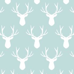 Stag Silhouette in Glacier Blue