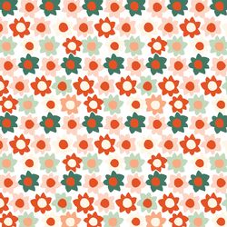 Large Retro Christmas Daisy in Holiday