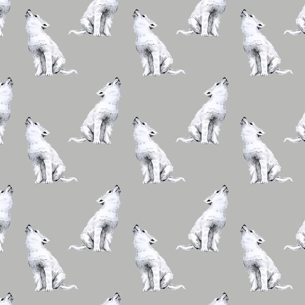Little Arctic Wolf in Pebble