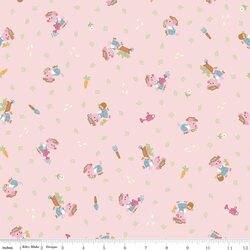 Gardening Piglets in Pink Dogwood