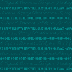 Happy Holidays in Dark Teal